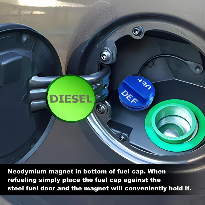 Diesel Fuel Cap Compatible with Dodge Ram, Magnetic Diesel Fuel
