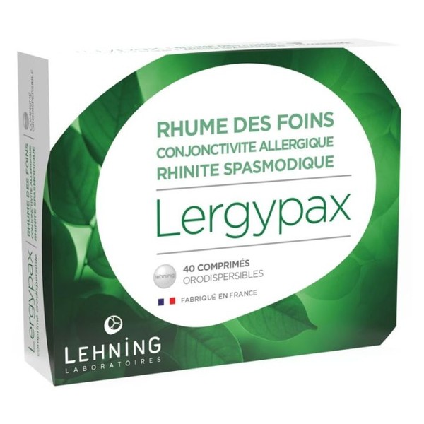 Lehning Lergypax Lehning Allergie homéopathie 40 Comprimés