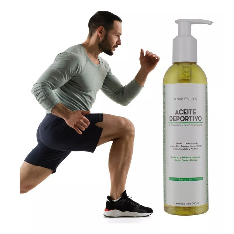 Nuestra Tierra Cosmética Aceite Deportivo Descontracturante Ideal Spa 250ml