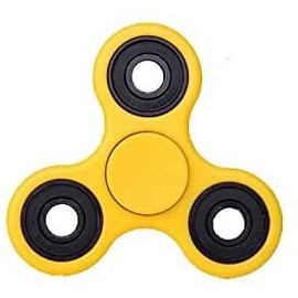 Christmas Concepts® - Exclusive Yellow & Black Fidget Hand Spinner - Stress Reducer, Stress Relief, Autism - Spin Time 1-3 Minutes