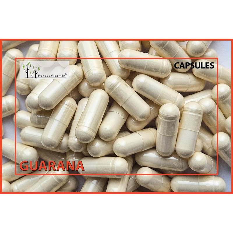 Forest Vitamin Strong Guarana 525 mg, 60 Capsules, Paullinia Cupana,