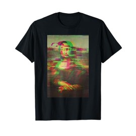 Mona Lisa Famosa Pittura Opera D'arte Leonardo da Vinci Maglietta
