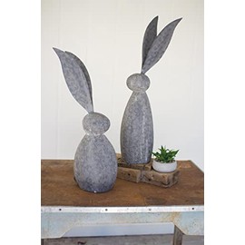 Kalalou CHE1213 Faux Stone Rabbit with Tall Ears, See Image