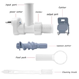 EHZBTL Pasta Press Attachment with 6 Different Shapes of Pasta Outlet, Durable Pasta Press Attachments for KitchenAid