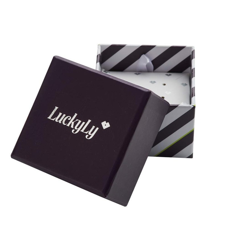 LuckyLy Collar de Mujer con Perla, Cadena de Acero Inoxidable