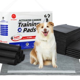 Pettycare Charcoal Puppy Pads X-Large 28"x34", Leak-Proof Odor Control Thicken 6 Layers, Ultra Absorbent Quick Dry, Disposable Potty Training Pads (28 x 34 inch(72 Counts))