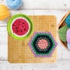 Iswabard Bamboo Crochet Blocking Board Handcrafted Knitting Blocking Mat for