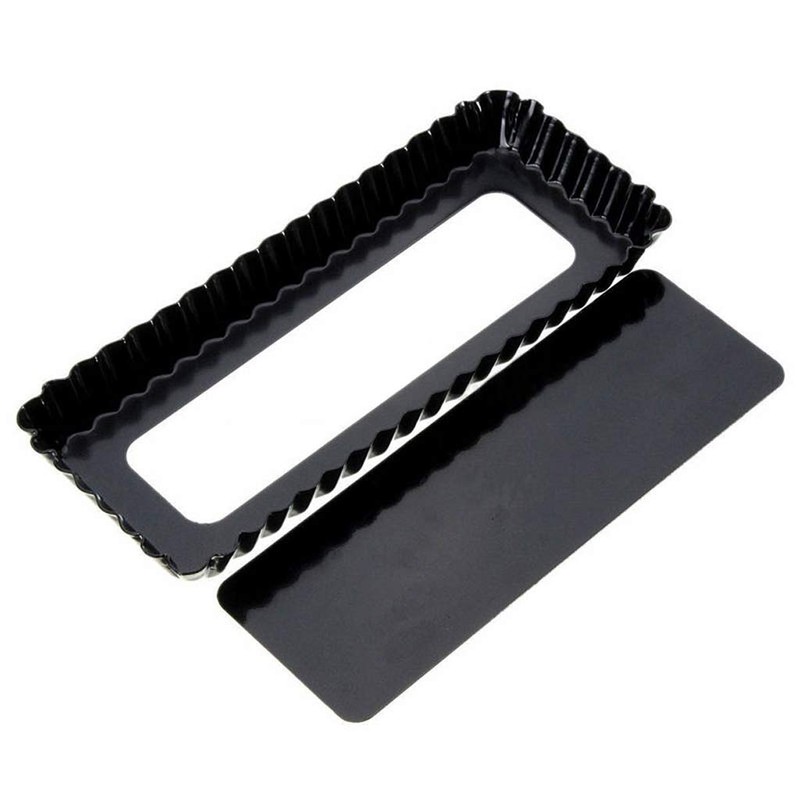 Rectangle Fluted Pie Tart Pan Mold Baking Removable Bottom Nonstick