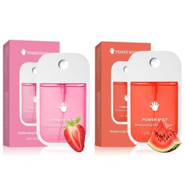 GKOKG 2pcs Hand Sanitizer Spray, Portable Power Mist Hydrating Hand Sanitizers Spray Travel Size, Pocket Hand Sanitizer Multi-Flavor Cleanses Your Hands