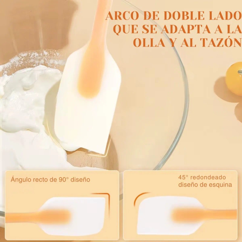 Espátulas Miserable 27cm Silicon Reposteria Cocina Decorar 4pz F