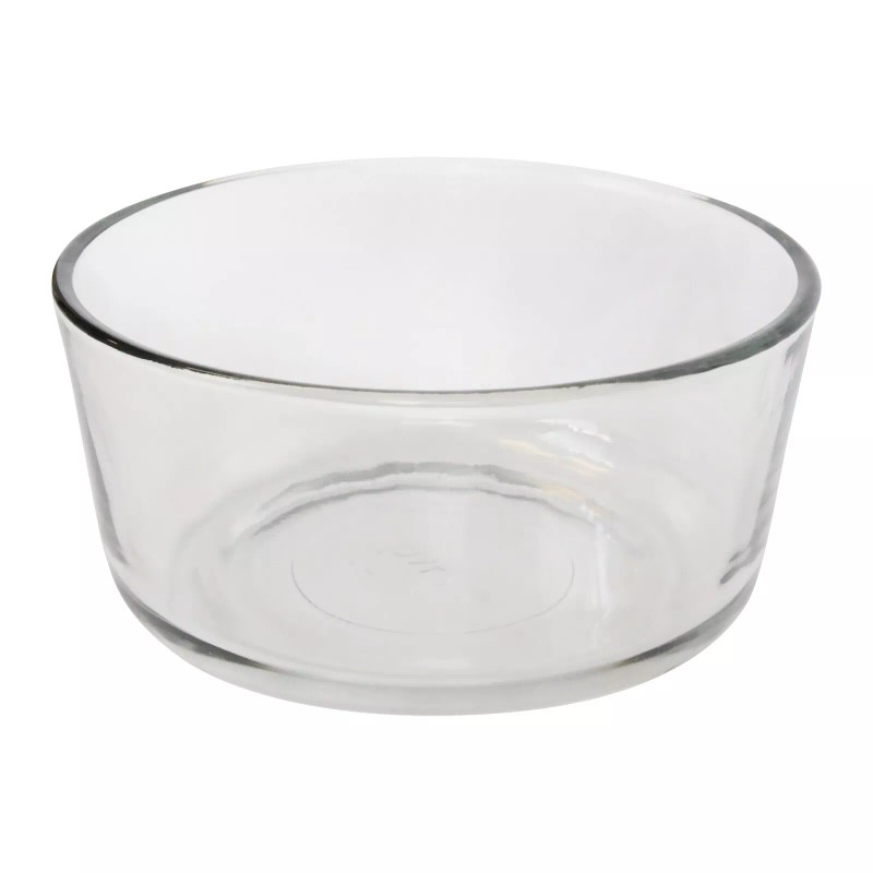 Pyrex 7201 4-Cup Glass Food Storage Bowl & 7201-PC Pumpkin