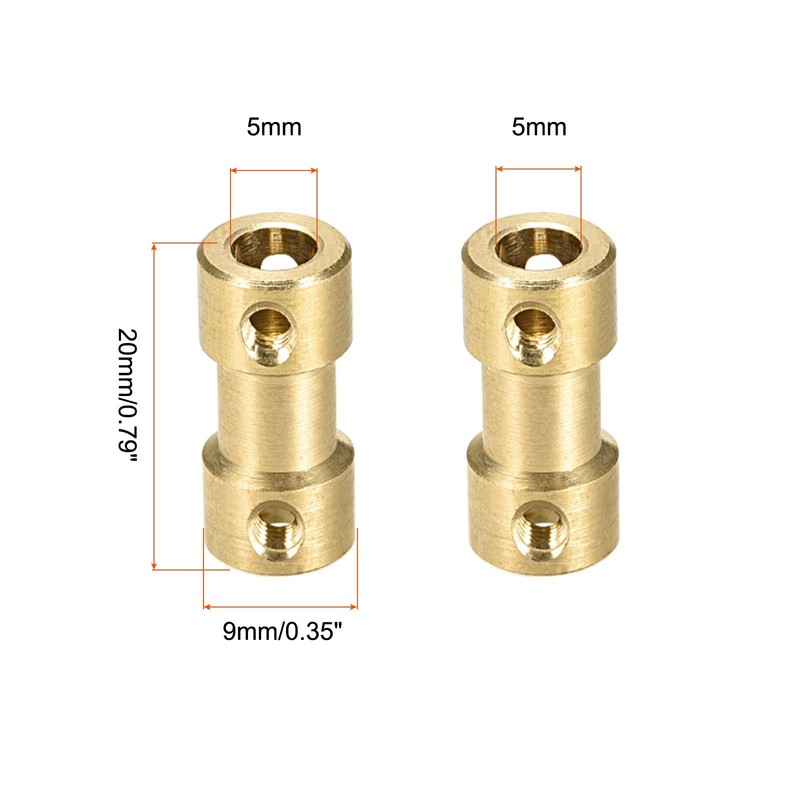Rebower Rigid Coupling Copper Shaft Coupling Plug Motor Accessories [for