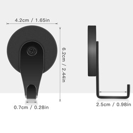 Magnetic Hooks, Super Strong Neodymium Magnets, Hooks, Neodymium Magnets, Rubber Coating, Stainless Steel, Rustproof, Strong Friction Magnetic Mounting Base, Anti-Slip, Anti-Scratch, For Kitchen,