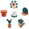 MinniLove Cactus Shape Design DIY Handmade Anti-slip Insulation Anti-Hot Easy