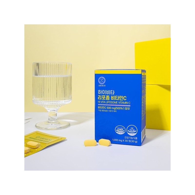 Ardium 아르디엠 하이비타 리포좀 비타민C 1000mg x 30정 3개 Ardeem