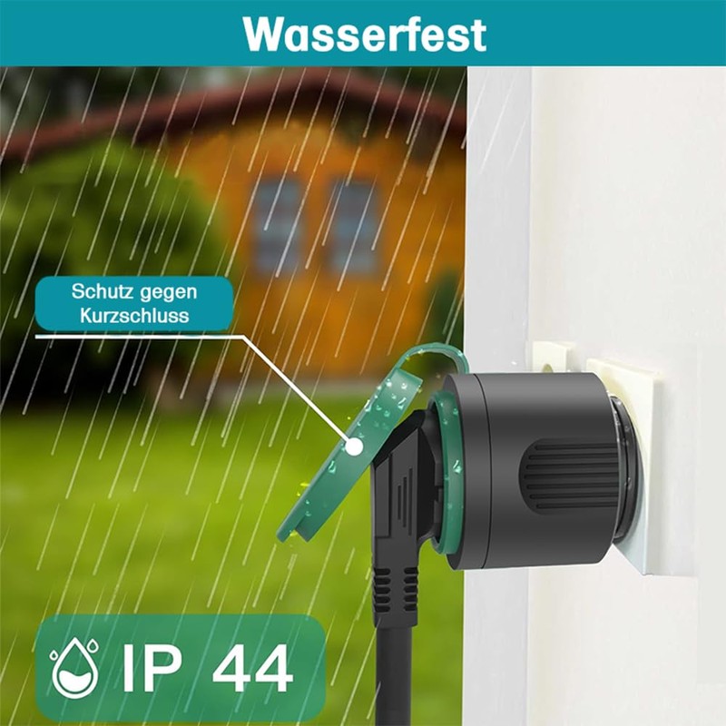 Offgridtec Smart Outdoor Socket WiFi with Smart Life or Tuya