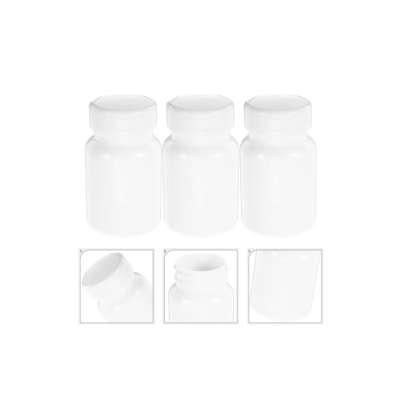 5 Piezas Pastillero de Bolsillo Cilíndrico 80 Cc de PET