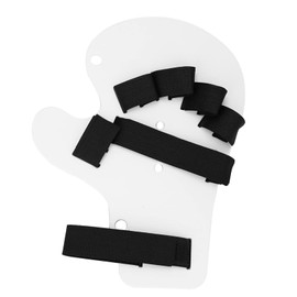 Haosie Finger Hand Splint, Finger Straightener, Fingers Training Board, Fingers Seperator Orthotics for Training Support Bent (Left and Right)(White)