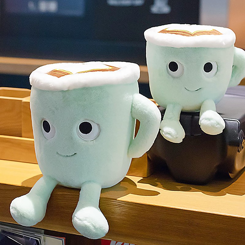 Latte Plush Toy, Cuddly Coffe Cup Doll, Soft Fluffy Toyfor