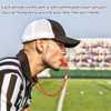 16 Packs Red Whistle with Lanyard, Loud Crisp Sound Plastic