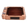 Water Cooling Radiator Red Copper 7mm Round Pipe G1/4 Thread