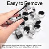 Kalmaegee 20PCS 17MM Wheel Nut Covers Universal Car Wheel Lug