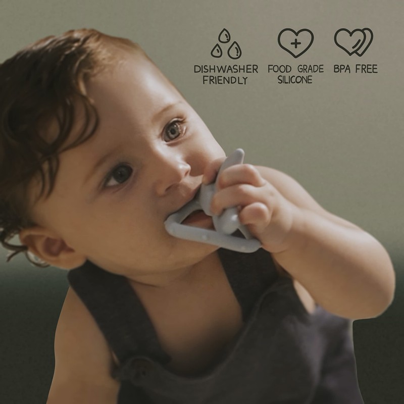 Moonkie Stacks of Circles Soft Teething Toy Educational Learning Stacking