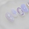 Lavender Ocean handmade nail tips purple summer nails - almond