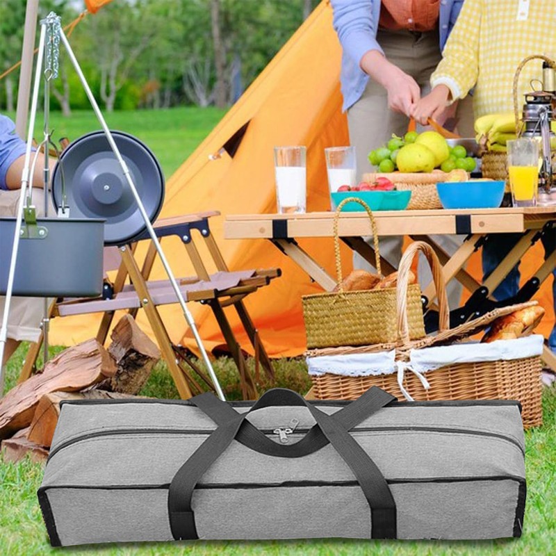 YeahBoom Light Stand Carry Bag, gray, Hard shell trolley with