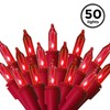 Brite Star 50 Lt Designer Series Mini Lights, Red, Red