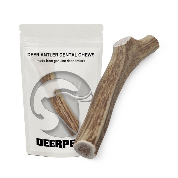 Deerpets Premium Red Deer Antler Dog Chew, 4-8 inch Naturally