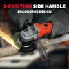 FIITE Cordless Angle Grinde，21V Battery Grinder Tool，with 2 5.0Ah Batteries，Slide