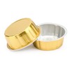 Beasea Disposable Ramekins with Lids, 8 oz 50 Pack Golden