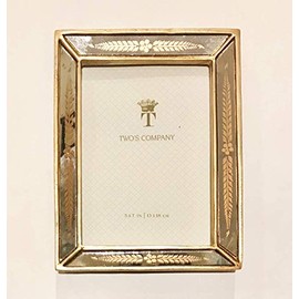 Two's Company Gold Leaf Photo Frames 3.5" X 5"
