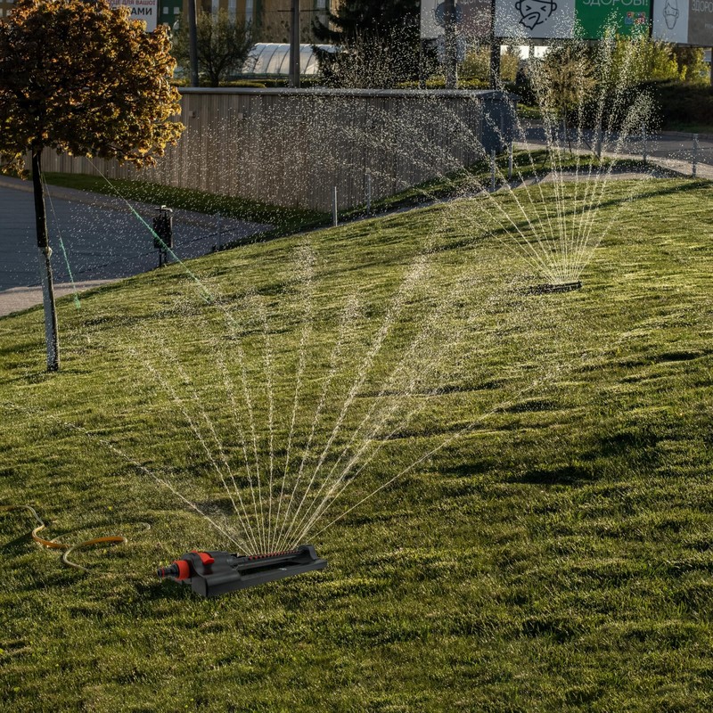 GARDENIX Precision Garden Oscillating Bar Sprinkler with Adjustable Range and