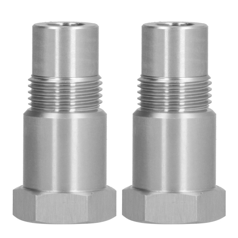 2Pcs Oxygen Sensor Adapter Welding Plug Engine Auxiliary with Filter