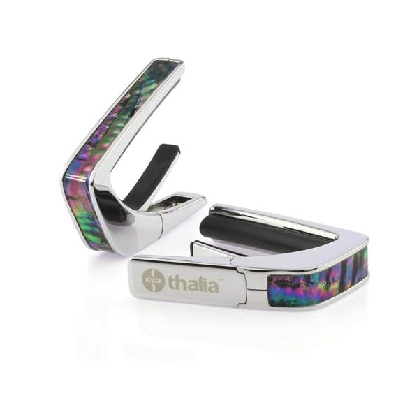 Thalia Capos Exotic Shell Series/BLACK RIPPLE Capotasto Guitar with 12"