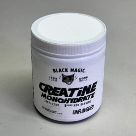 BLACK MAGIC Creatine Monohydrate 100% Pure 5G Per Serving BB 01/27 60 Servings