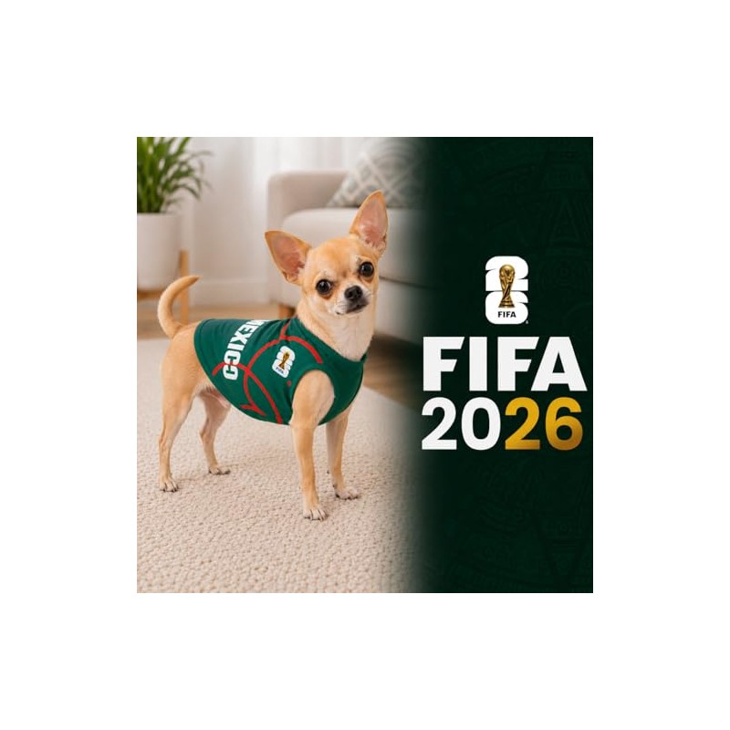 Playera para Perro con diseño Oficial FIFA – México –