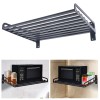 CNCEST Wall Mount Microwave Oven Bracket Kitchen Storage Cooker Holder
