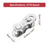 sourcing map 2pcs Bicycle Missing Link 6/7/8 Speed Reusable Steel