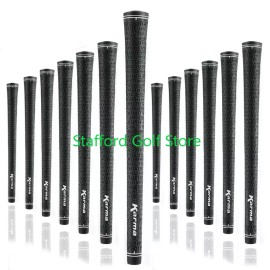 Any Karma Velour Full Cord Golf Grip - Standard Black Core .600" Round - Standard, Set of 6 Grips