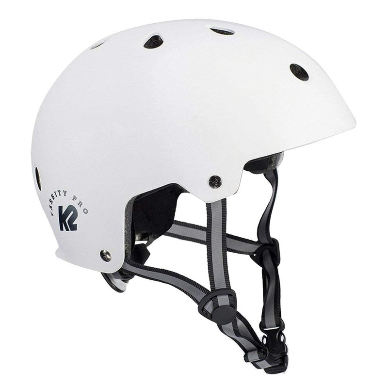 K2 Varsity Pro White Inline Skating Helmet, black