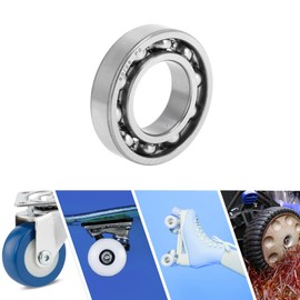 ACROPIX 60/28 Deep Groove Ball Bearings P0 28x52x12mm Lubricated Bearings Open Type Silver Tone Scooter Skateboard Wheel