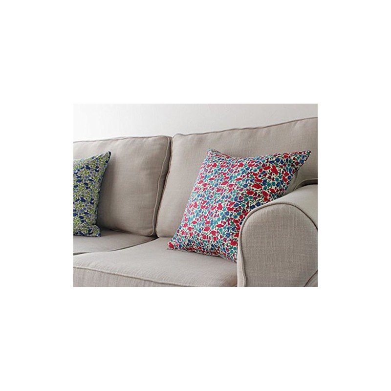 DDintex Floret LONDON Cushion Cover Poppy & Daisy Green 45x45cm