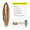 20" Double Ended Dreadlock Extensions 10 Strands Golden Brown DE