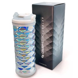 CRUSHMETRIC Tumbler, Holographic, 16.7 fl oz (475 ml), Thermal, Cold Retention, Transformable Tumbler, Includes Assembly Video and Instruction Manual QR Code