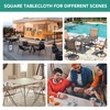 LUSHVIDA 2 Packs Vinyl Card Tablecloth with Flannel Backing 48x48