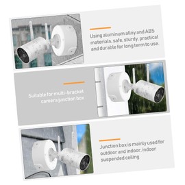 KONTONTY 4pcs Outdoor Electrical Box Outdoor Cable Cover Secure Weatherproof Camera Mount Bracket