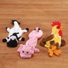 Fox Valley Traders Stuffing Free Farm Animal Dog Toys, Set